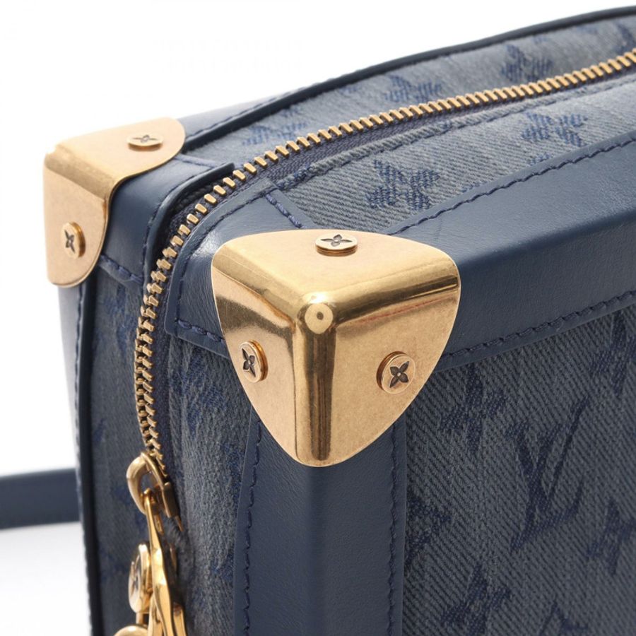 路易威登 Soft Trunk 肩背包 M44723 Monogram 牛仔布海軍藍 LV-8