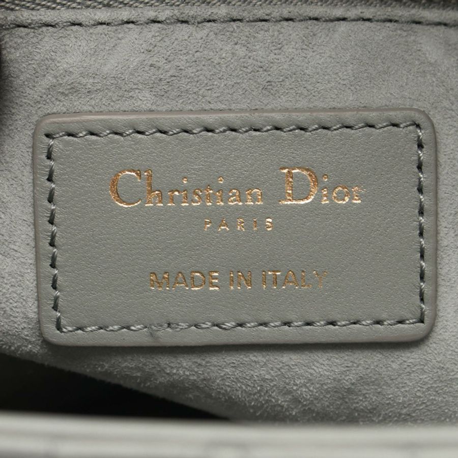 Christian Dior LADY DIOR 中 Cannage 2WAY 手提包 M0565ONGEM41G 皮革 全新-3