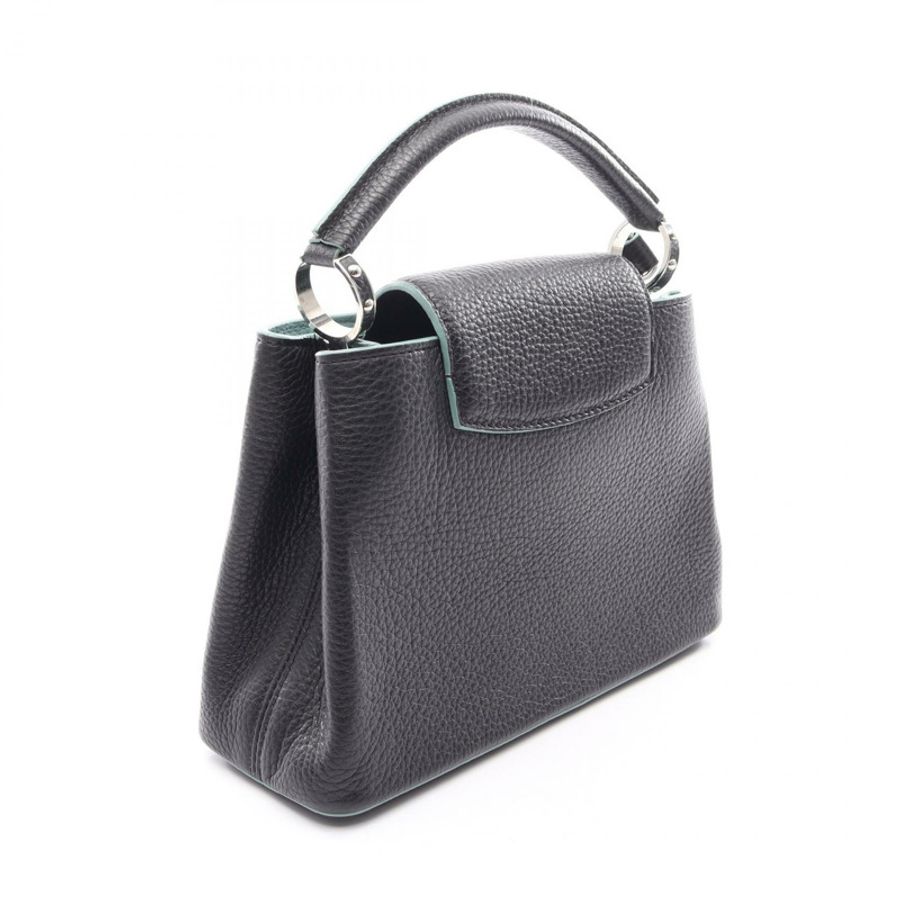 路易威登 Capucine BB 黑色單肩斜背包 Taurillon Noir 藍色-1