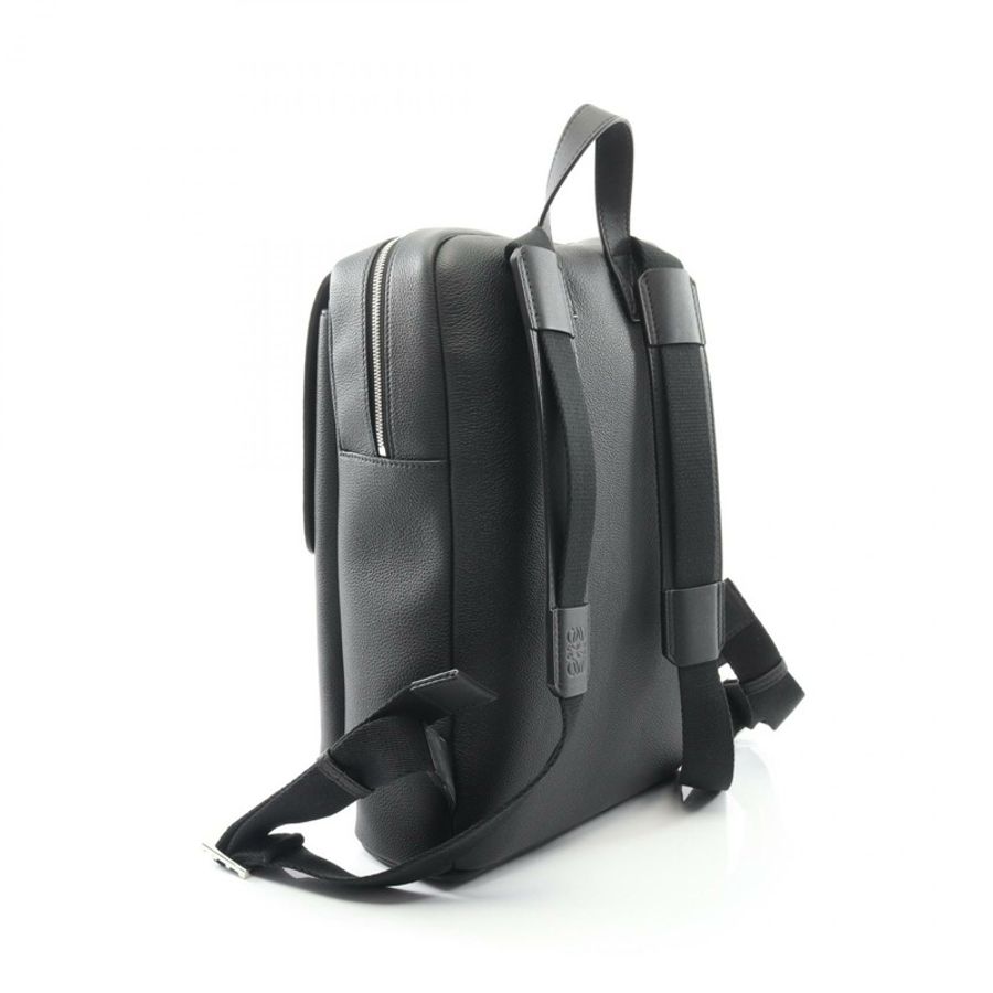 LOEWE 軍旅風 Anagram 雙肩包 B553J18X041100 黑色真皮男士新款-1