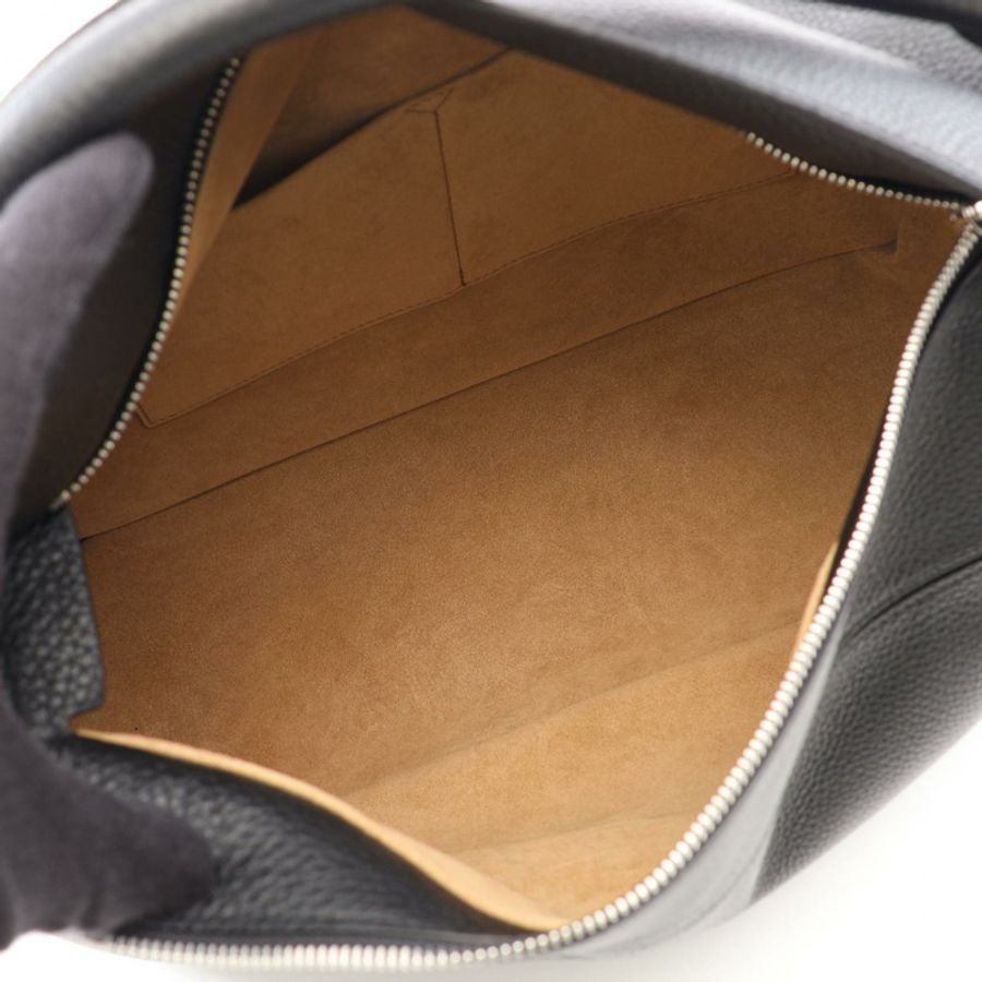 LOEWE Puzzle Bag 大單肩斜背包 B510PNLX031100 黑色皮革-2