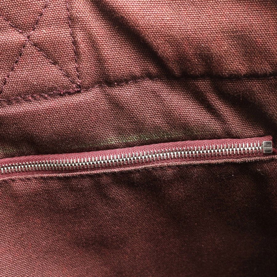 紅棕色 帆布 Fourre Tout MM 手提包 銀釦【HERMES 愛馬仕】-13