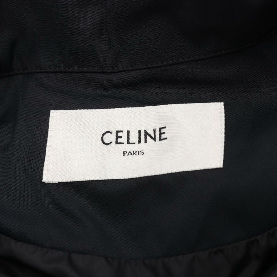 CELINE 男士黑色尼龍風衣連帽衫,全新,尺寸 50-2
