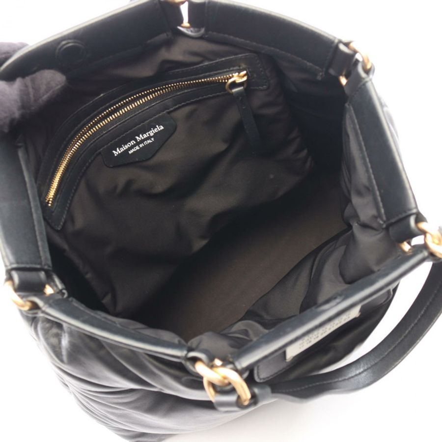 Maison Margiela GLAM SLAM 2WAY 手提包,黑色皮革,二手女款-2