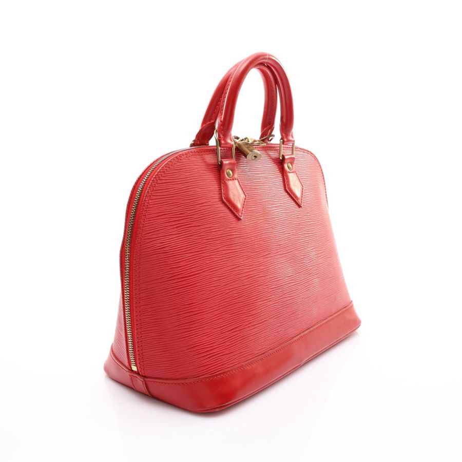 紅色 Epi水波紋 牛皮 Alma 艾瑪包 手提包 無鑰匙【LOUIS VUITTON LV 路易威登】 M52147-1