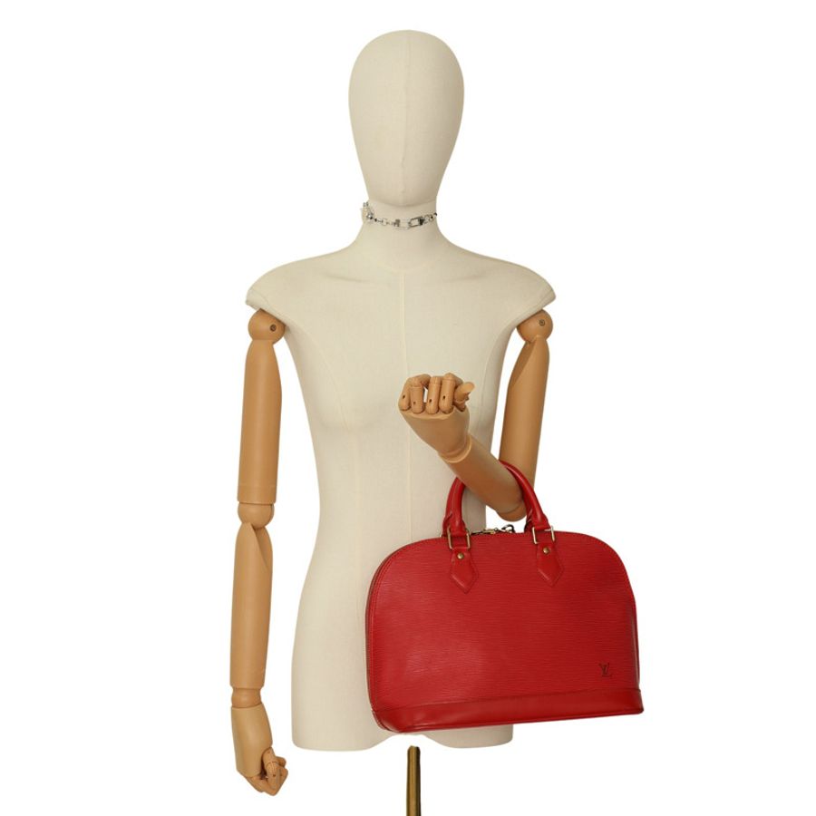 紅色 Epi水波紋 牛皮 Alma 艾瑪包 手提包 無鑰匙【LOUIS VUITTON LV 路易威登】 M52147-7