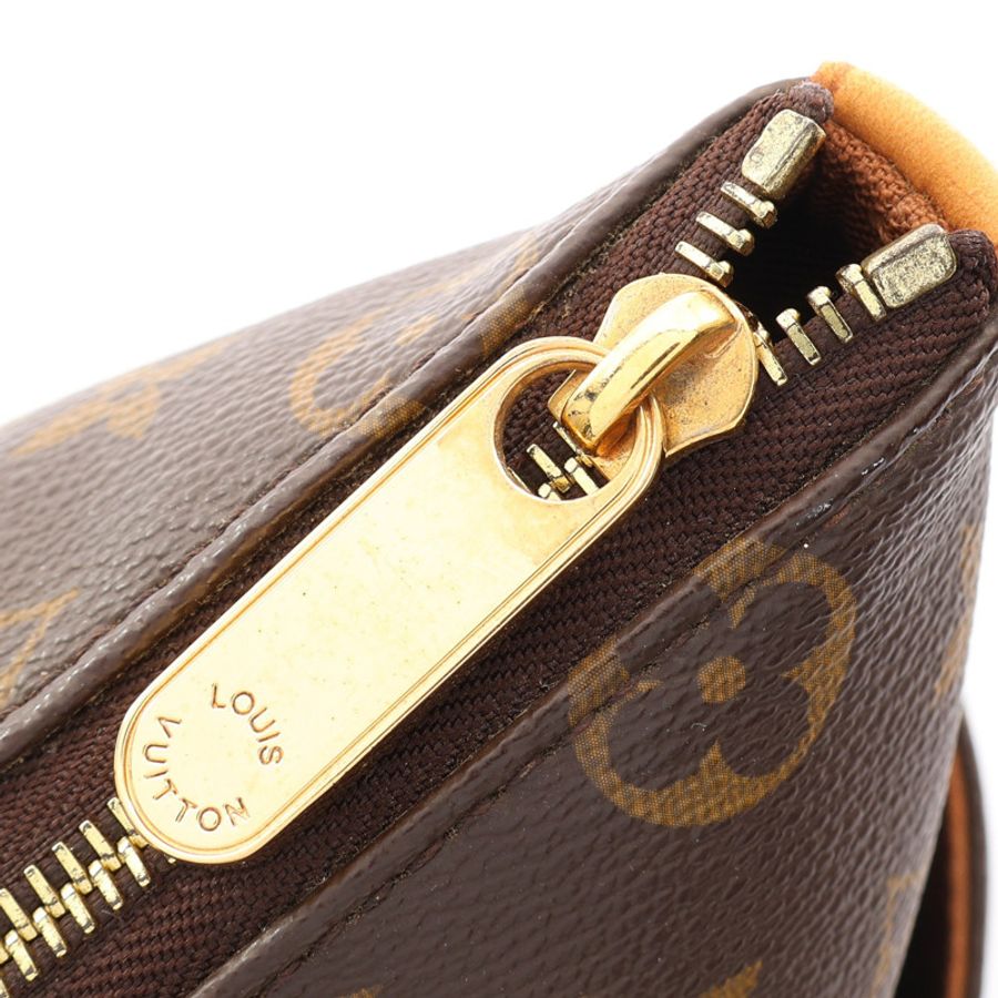 棕色 原花帆布 Totally MM 肩背包【LOUIS VUITTON LV 路易威登】 M56689-14