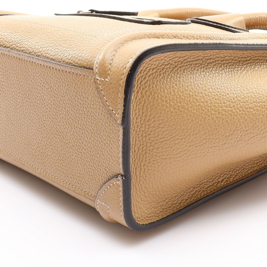 駱駝色 牛皮 Nano Luggage 兩用包【CELINE 賽琳】 189243DRU-10
