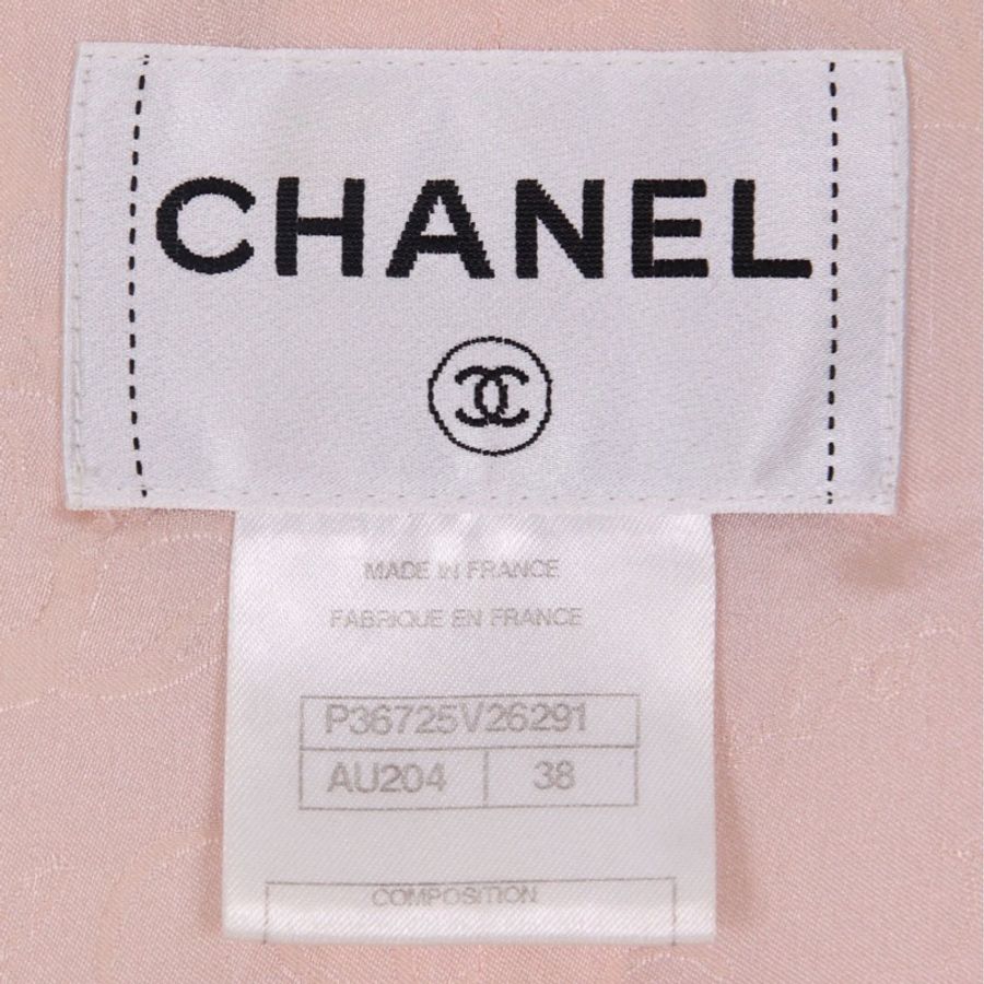 Chanel 09年粉色狮头纽扣圆领两口袋外套-13