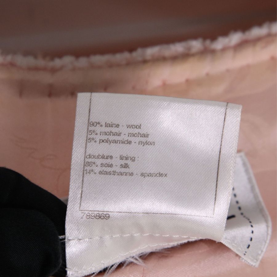 Chanel 09年粉色狮头纽扣圆领两口袋外套-14