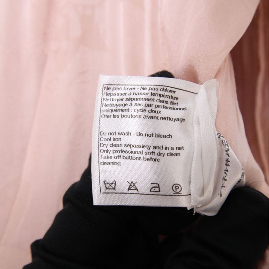 Chanel 09年粉色狮头纽扣圆领两口袋外套-17