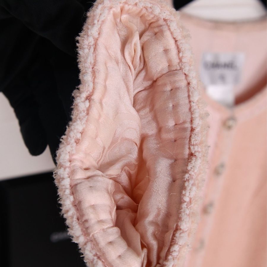 Chanel 09年粉色狮头纽扣圆领两口袋外套-22