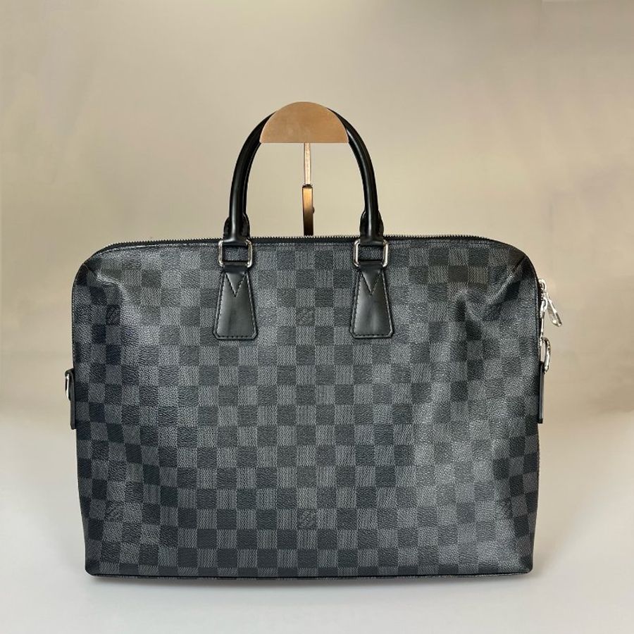 LV N48224 黑棋盤公事包-1