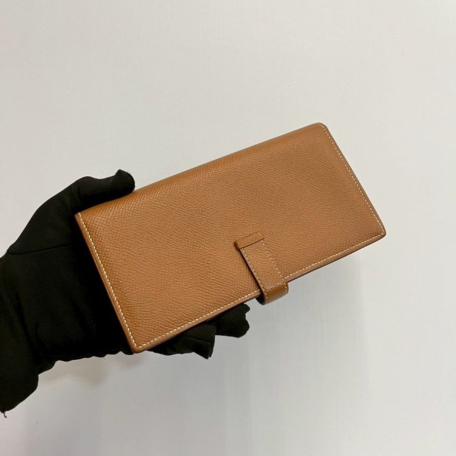 Hermes Bearn 金棕銀長夾 Espom皮 Y刻-2