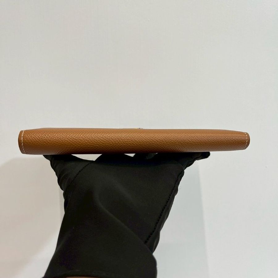 Hermes Bearn 金棕銀長夾 Espom皮 Y刻-7