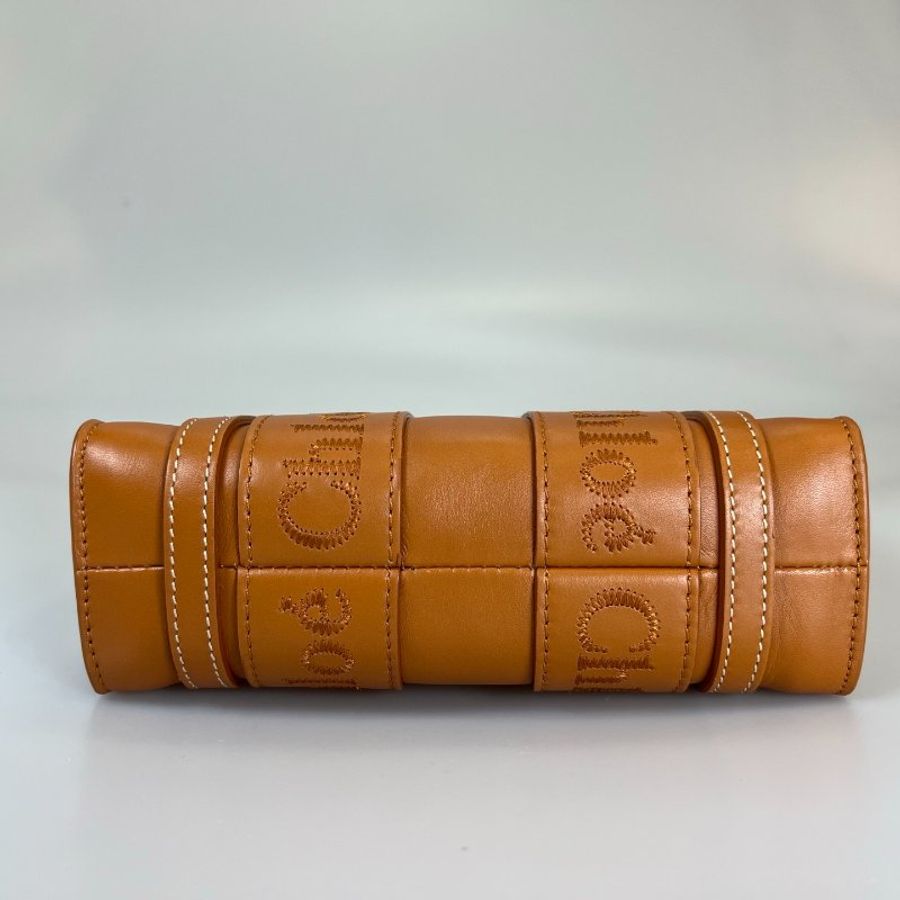 CHLOE 棕色皮革WOODY MINI 包-4