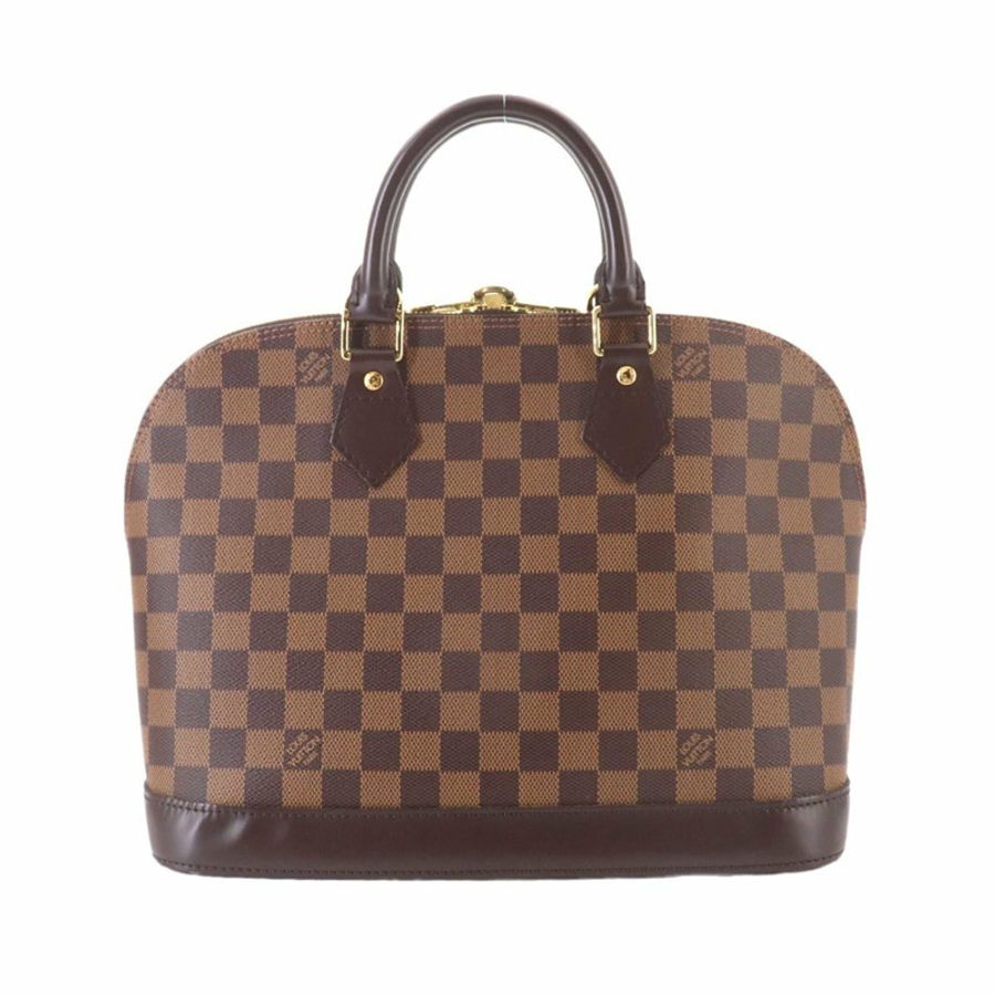 路易威登 Damier Alma PM 手提包,Ebene,N51131,棕色配金色五金。-1