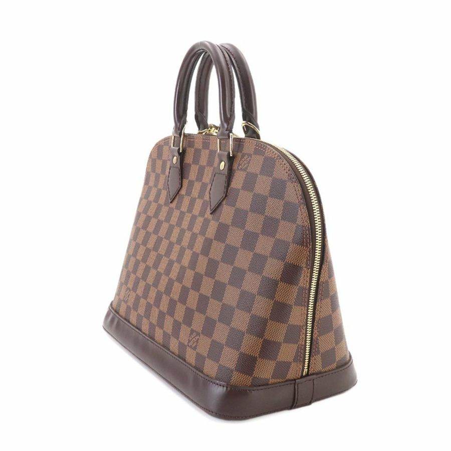 路易威登 Damier Alma PM 手提包,Ebene,N51131,棕色配金色五金。-2