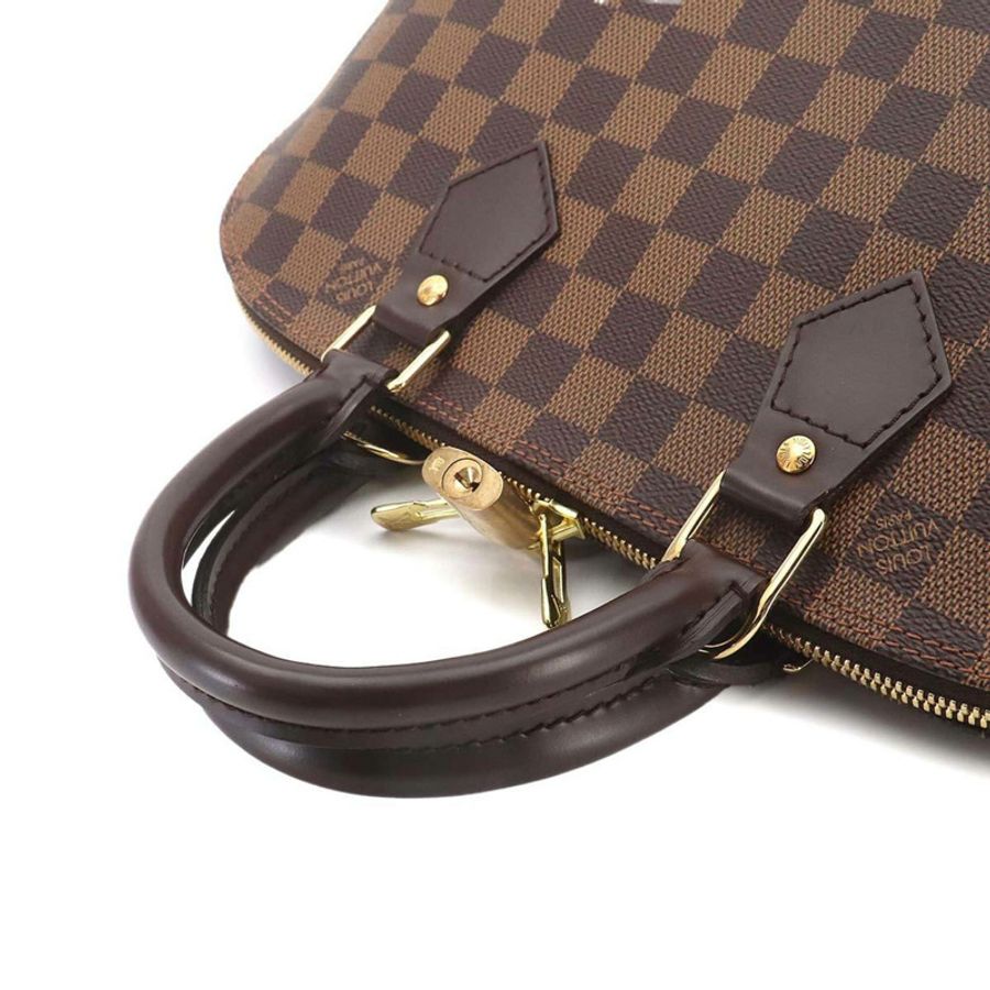 路易威登 Damier Alma PM 手提包,Ebene,N51131,棕色配金色五金。-4