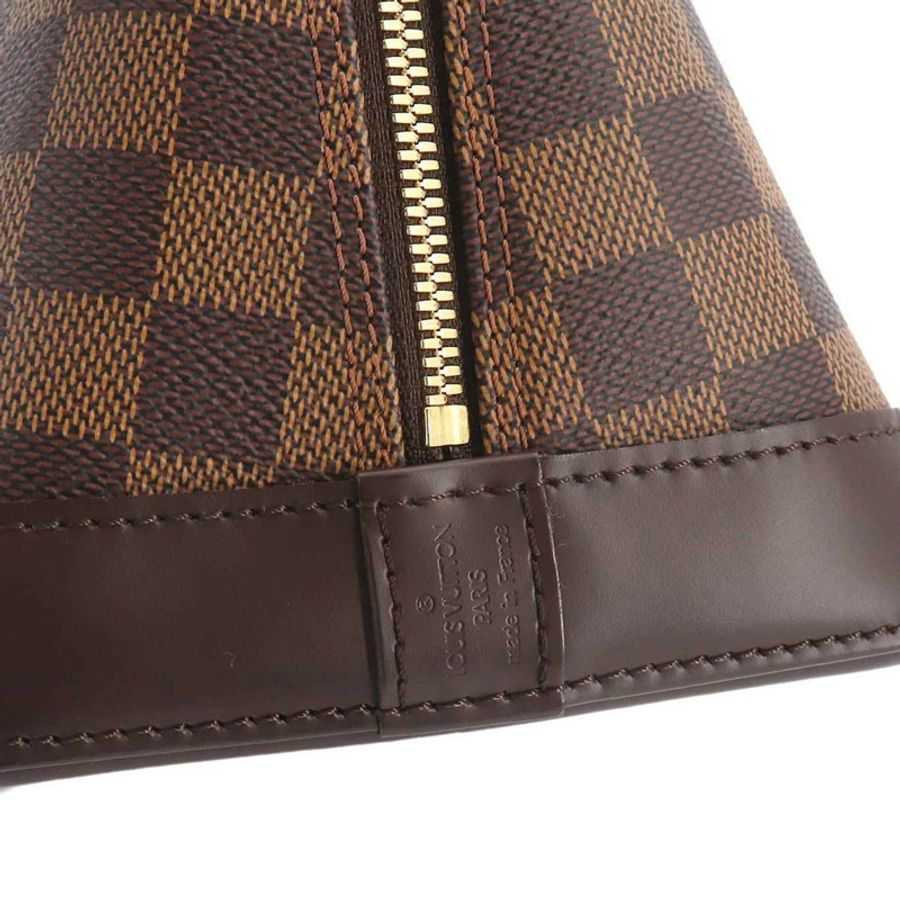 路易威登 Damier Alma PM 手提包,Ebene,N51131,棕色配金色五金。-6