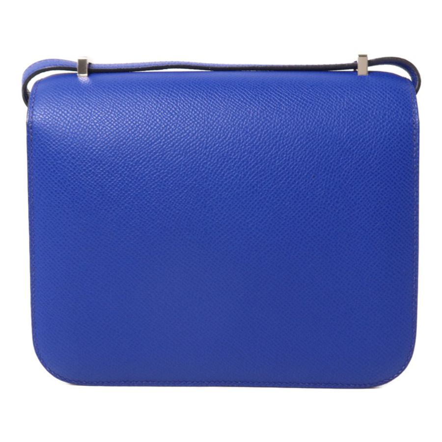 HERMES Epsom皮革Constance Mini肩背袋Bleu Royal-1