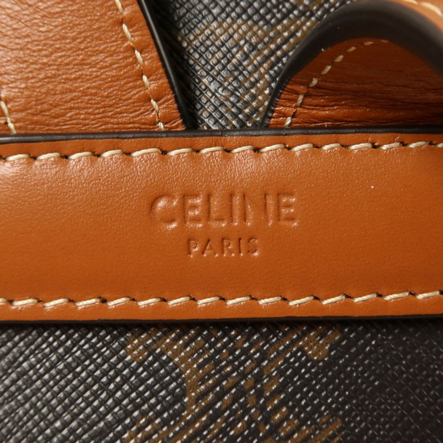 CELINE 塗層帆布Mini Backpack Folco背包-6