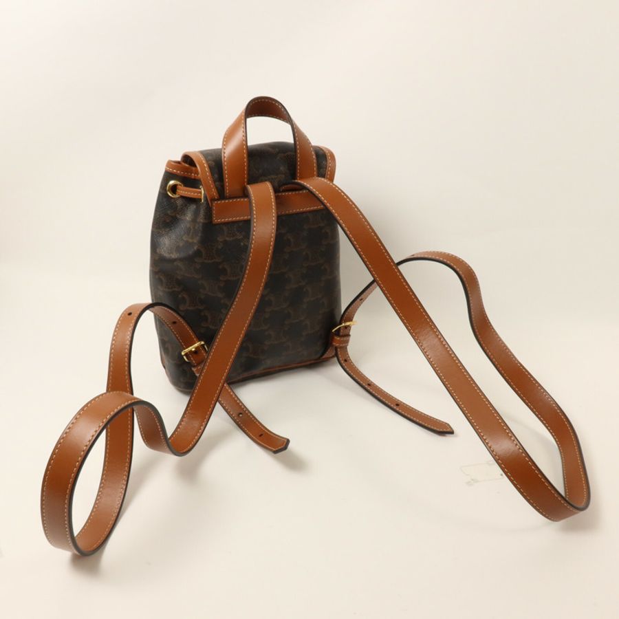 CELINE 塗層帆布Mini Backpack Folco背包-9