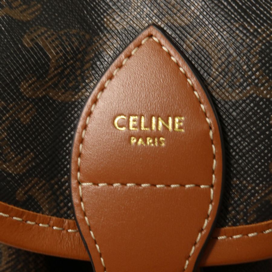 CELINE 塗層帆布Mini Backpack Folco背包-12