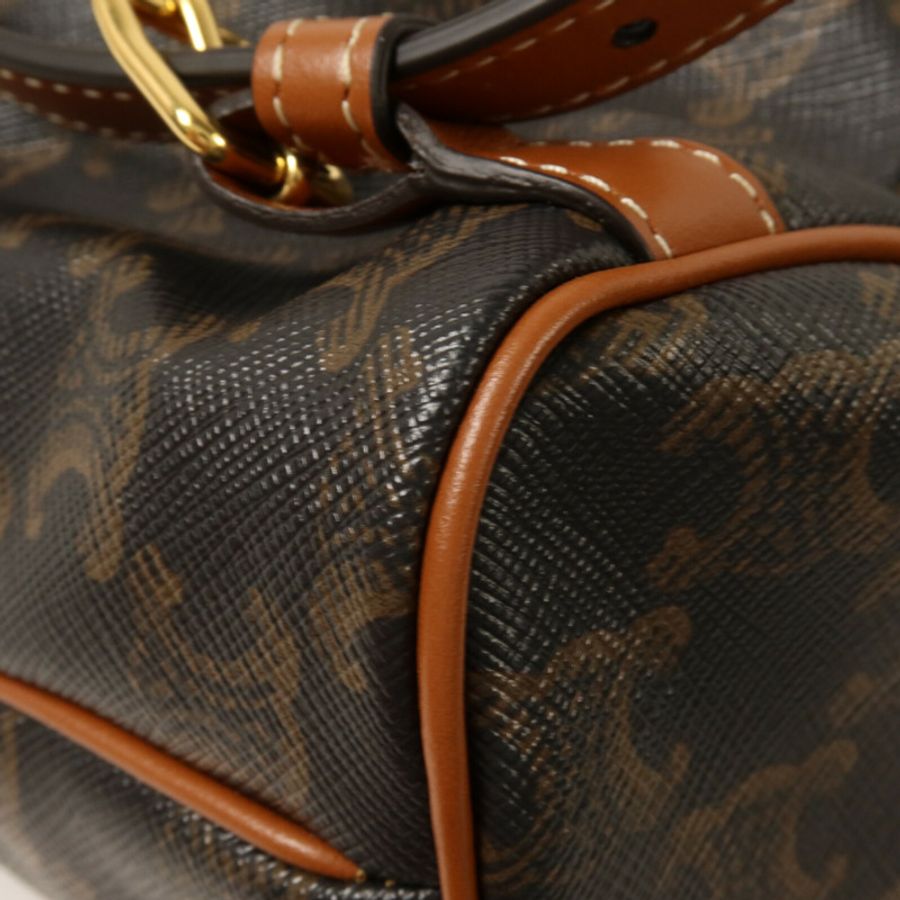 CELINE 塗層帆布Mini Backpack Folco背包-15