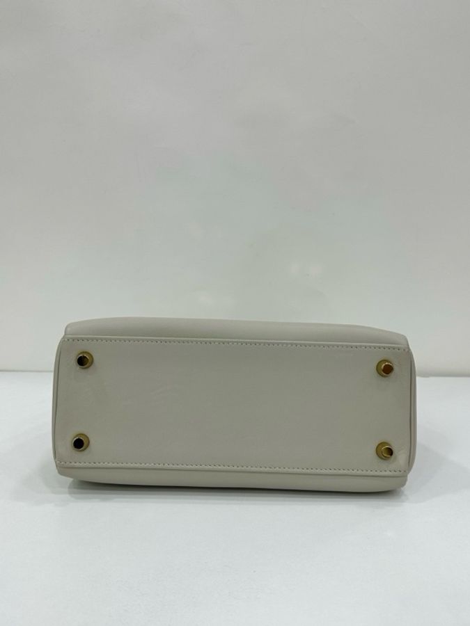 Hermes 愛馬仕 kelly25冰河白銀扣 swift皮 Y刻-5