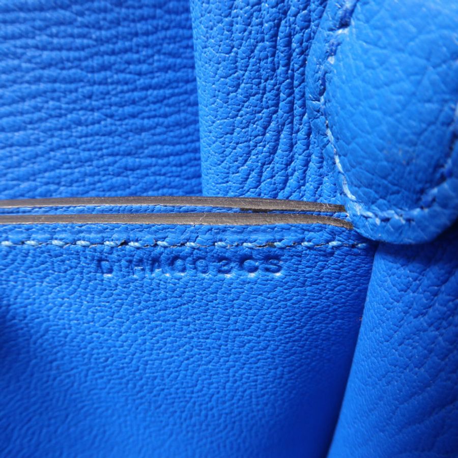 HERMES Evercolor皮革Roulis Mini肩背袋Bleu Hydra-7