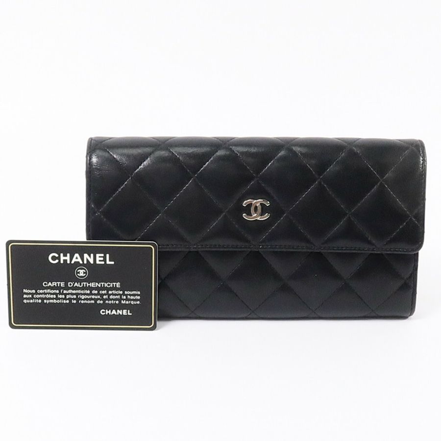 CHANEL 羊皮皮革Classic Flap長錢包-29