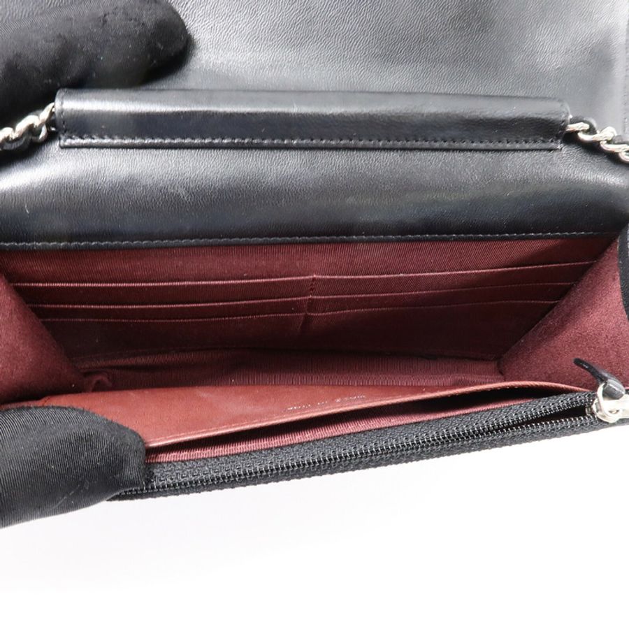 CHANEL 羊皮皮革WOC Wallet On Chain鏈帶肩背袋-3