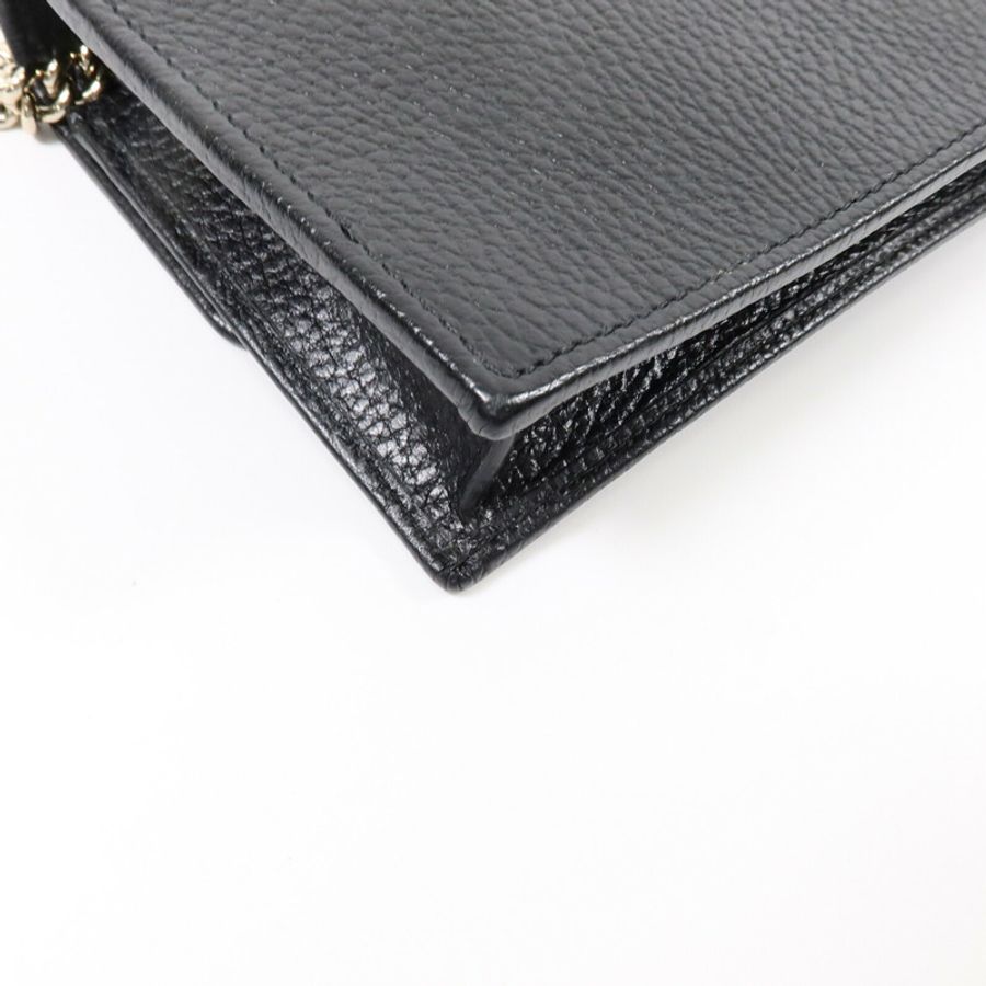 GUCCI 牛皮皮革Chain Shoulder Bag鏈帶肩背袋-12