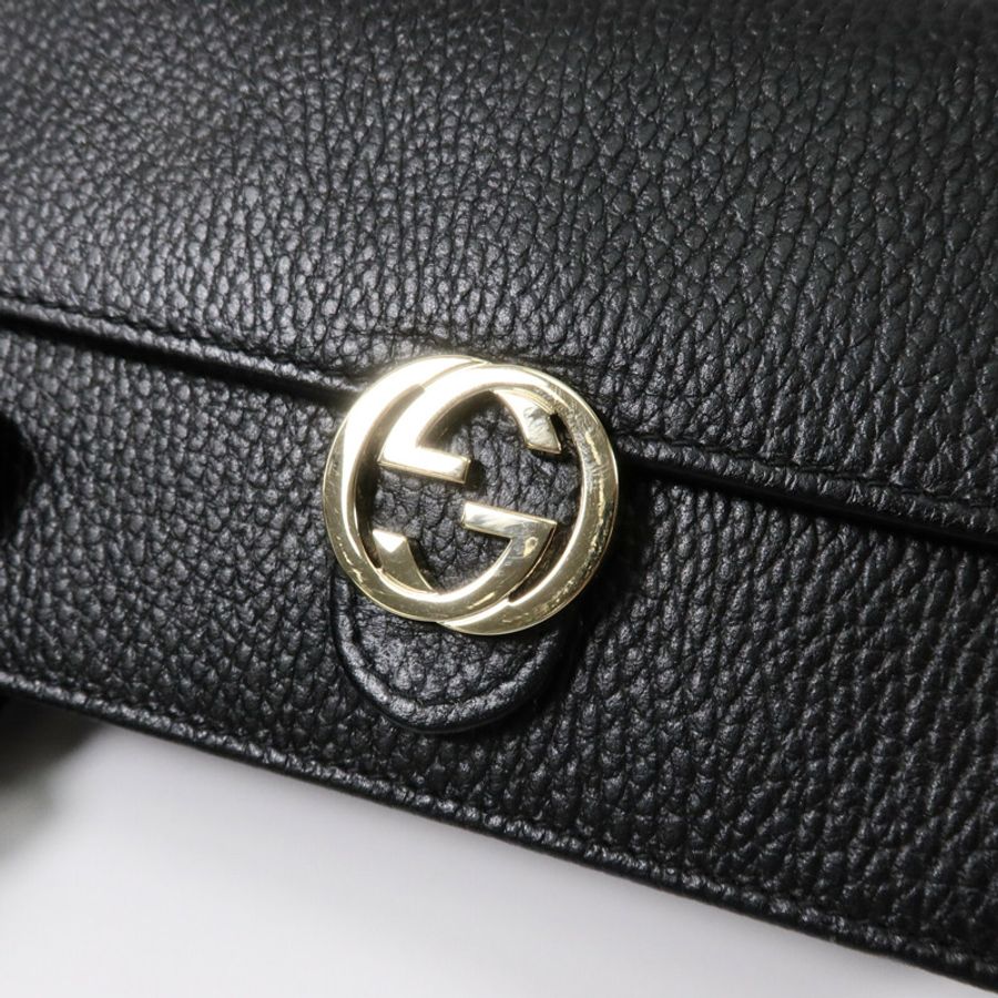GUCCI 牛皮皮革Chain Shoulder Bag鏈帶肩背袋-13