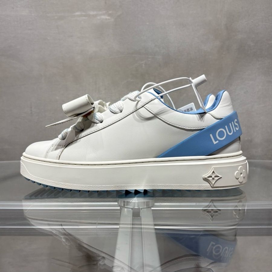 Louis Vuitton/路易威登 LV Time out 白藍蝴蝶結 運動鞋 尺碼/UK2 36碼-2