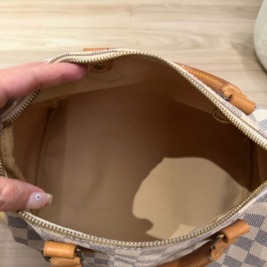 LV 白棋盤格speedy 正常使用痕跡 30cm-15