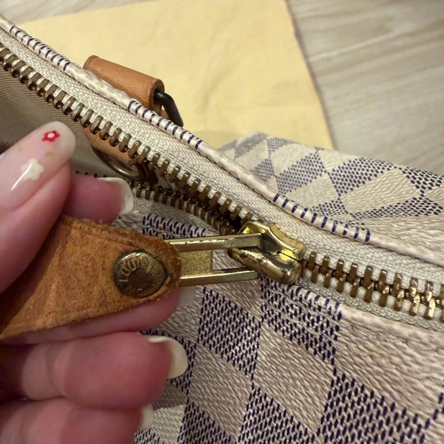 LV 白棋盤格speedy 正常使用痕跡 30cm-33
