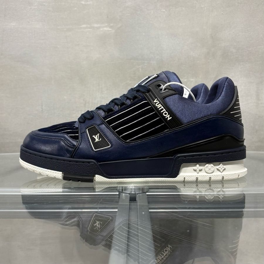 Louis Vuitton/路易威登 LV Trainer 天鵝絨 海軍藍 尺碼/UK7 41碼-2
