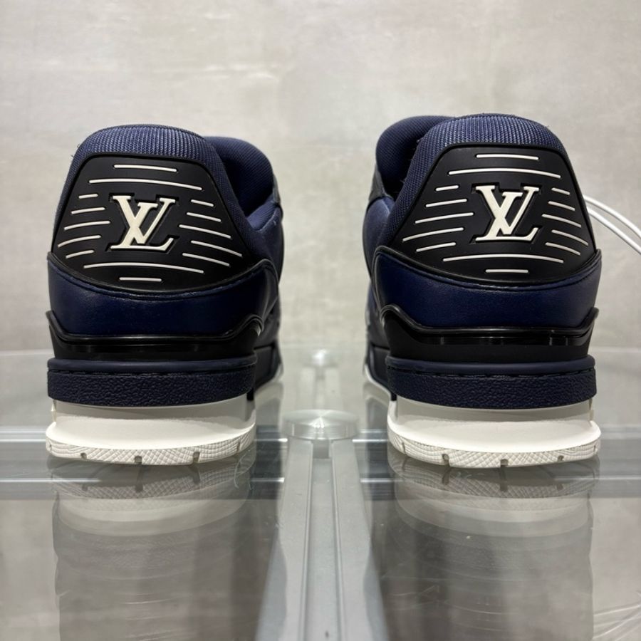 Louis Vuitton/路易威登 LV Trainer 天鵝絨 海軍藍 尺碼/UK7 41碼-5