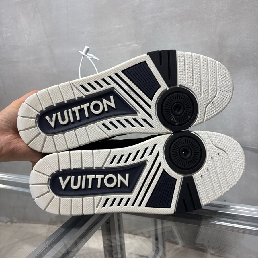 Louis Vuitton/路易威登 LV Trainer 天鵝絨 海軍藍 尺碼/UK7 41碼-7