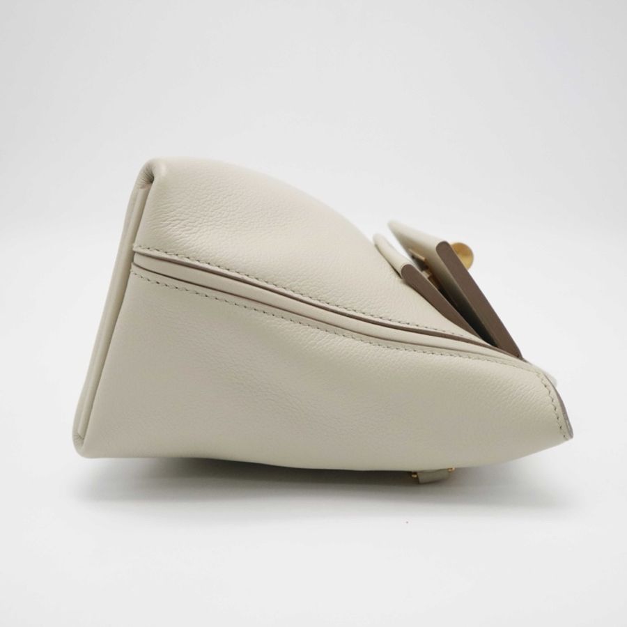 Hermes 愛馬仕 Mini 24/24-21 手提包單肩包斜挎包,水泥灰+金扣,-5