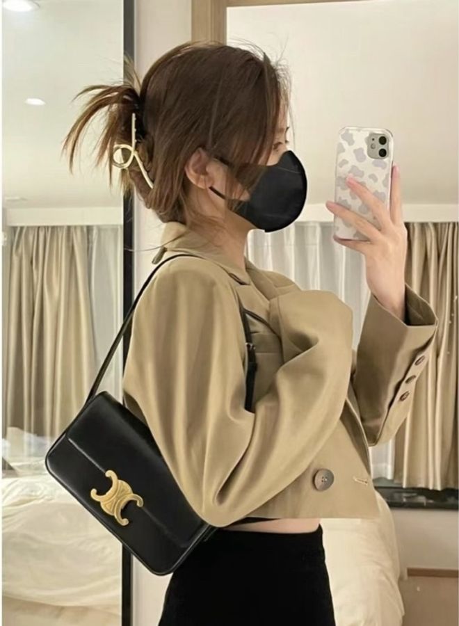 閒置新未使用Celine思琳Triomphe凱旋門金扣-5
