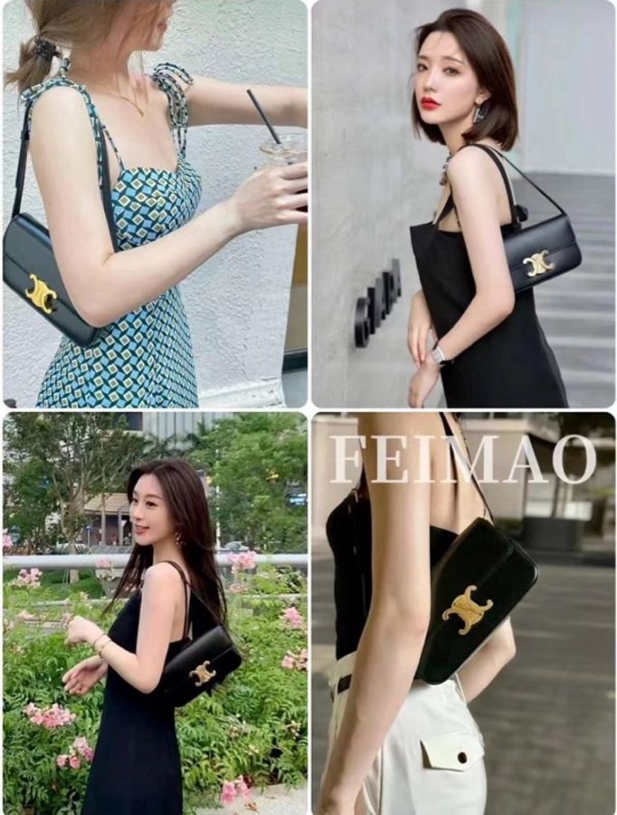 閒置新未使用Celine思琳Triomphe凱旋門金扣-6