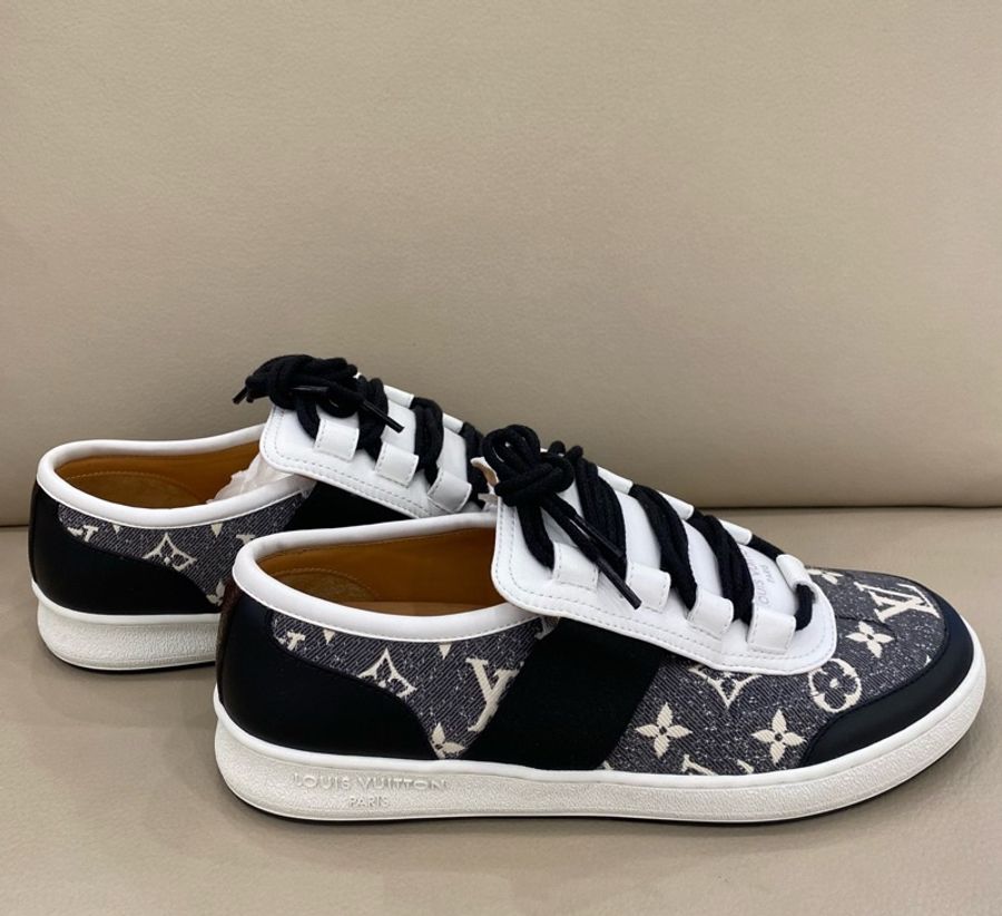 閒置未使用 Louis Vuitton 路易威登牛仔丹寧板鞋 男款 41碼-2