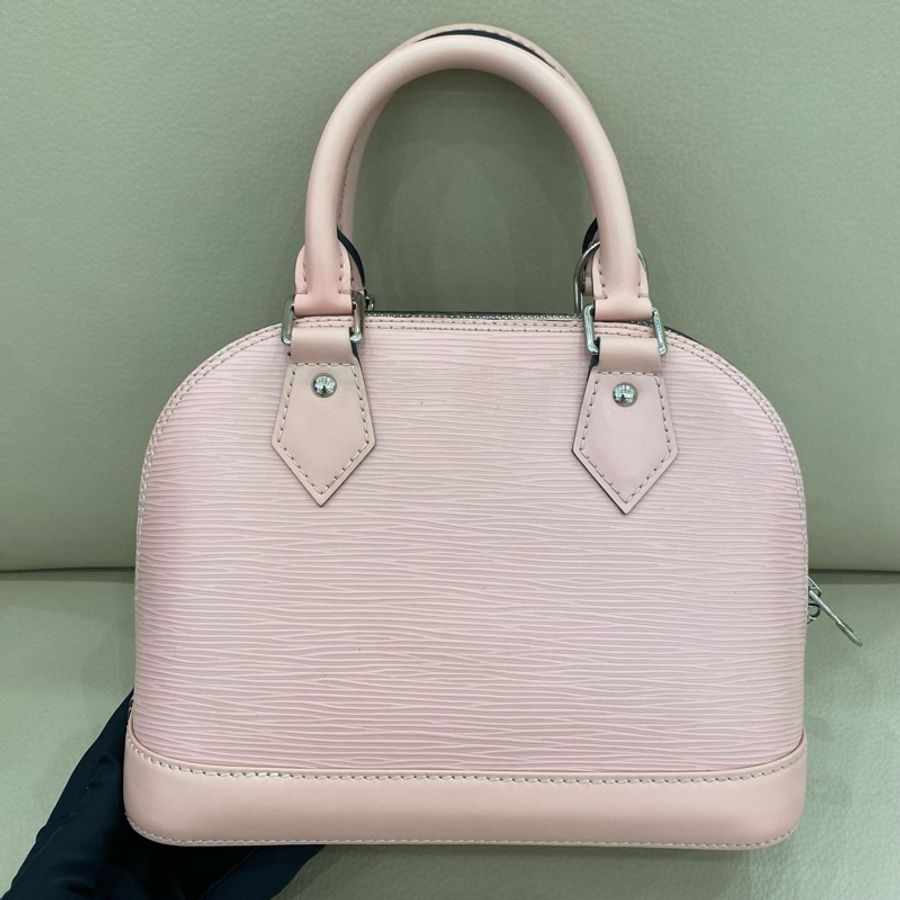 LouisVuitton 路易威登 alma bb 水波紋粉色貝殼包-3