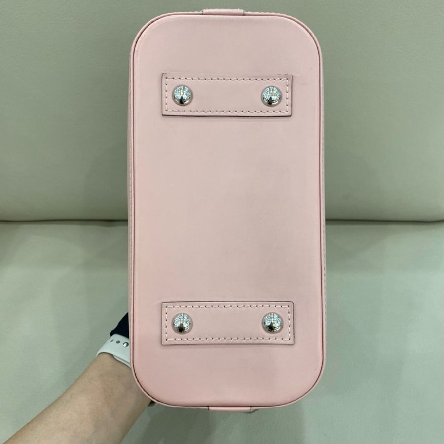 LouisVuitton 路易威登 alma bb 水波紋粉色貝殼包-9
