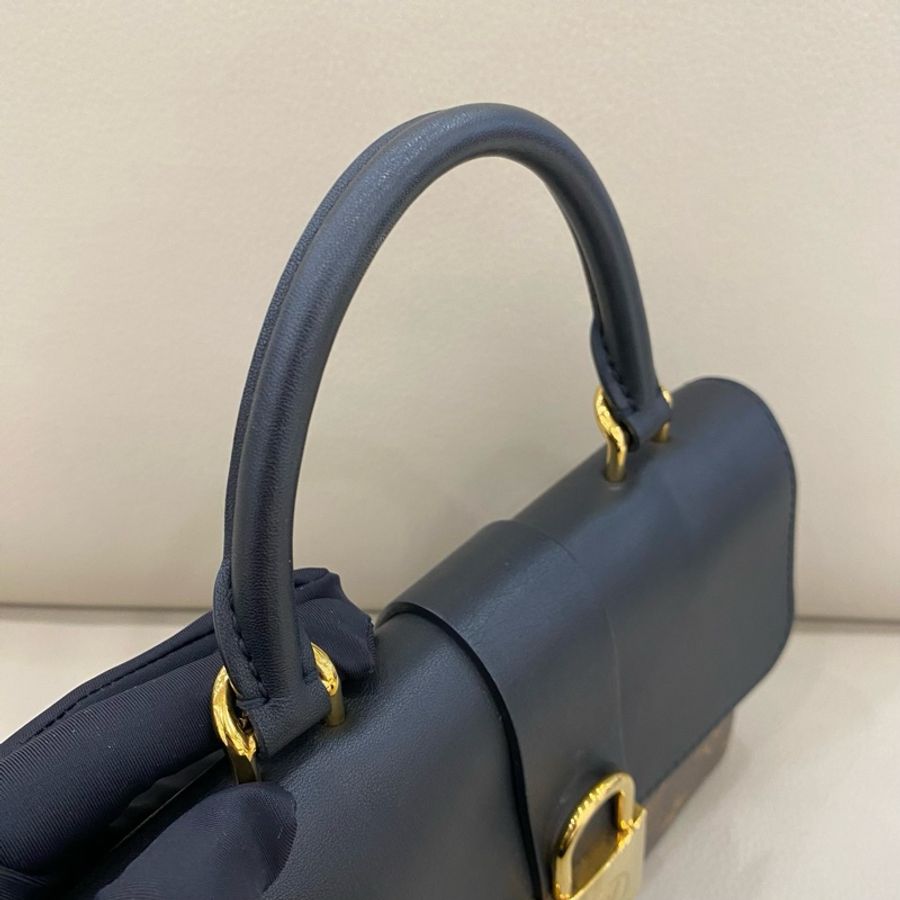 Louis Vuitton 路易威登locky bb 鎖頭包 編碼芯片 老花拼黑色 特惠出-8