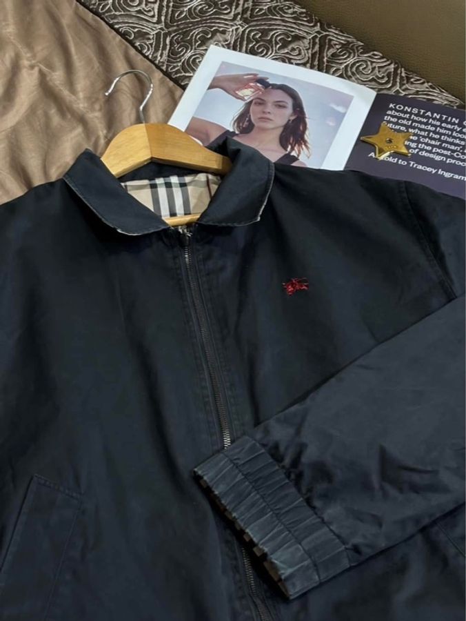 Burberry • 經典哈林頓戰馬雙面外套-5