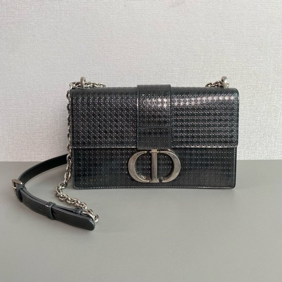 Dior迪奧💜 蒙田30 藤格紋銀扣限量款 98新 20年-0